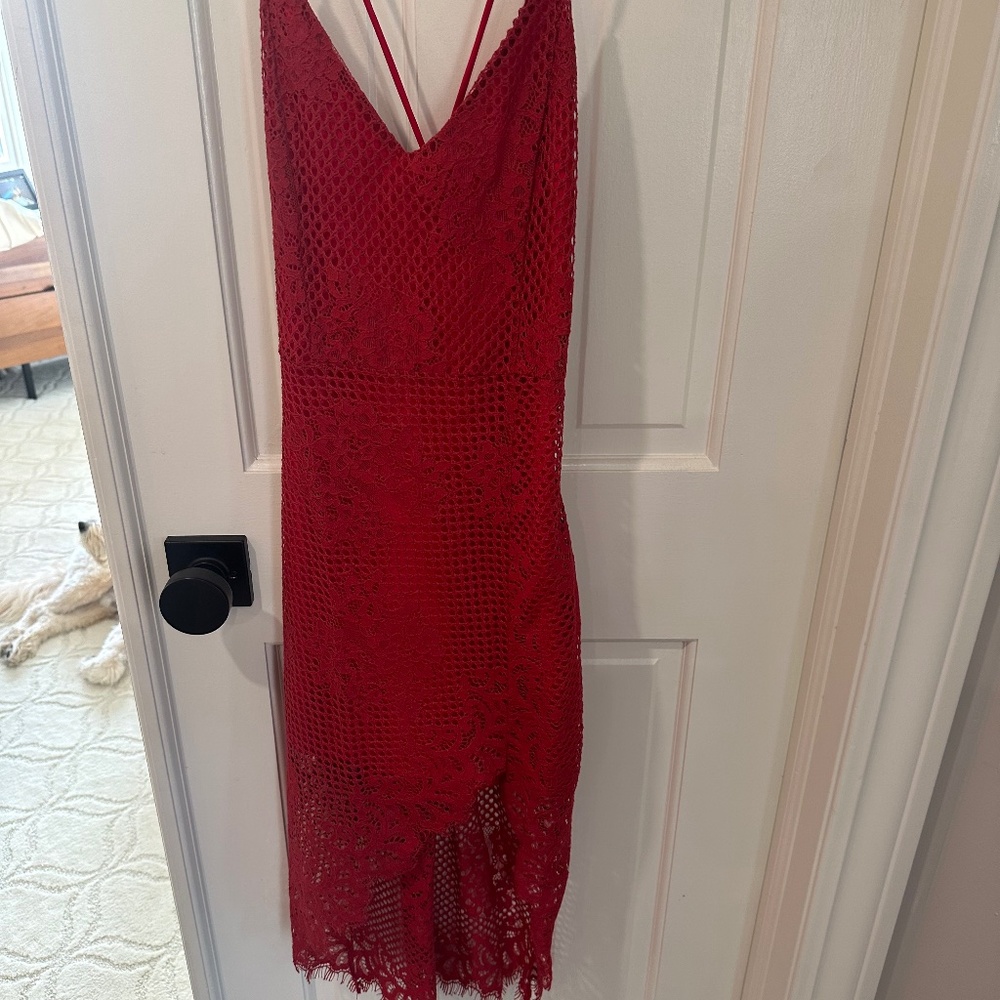Lovers and friends red dress lace